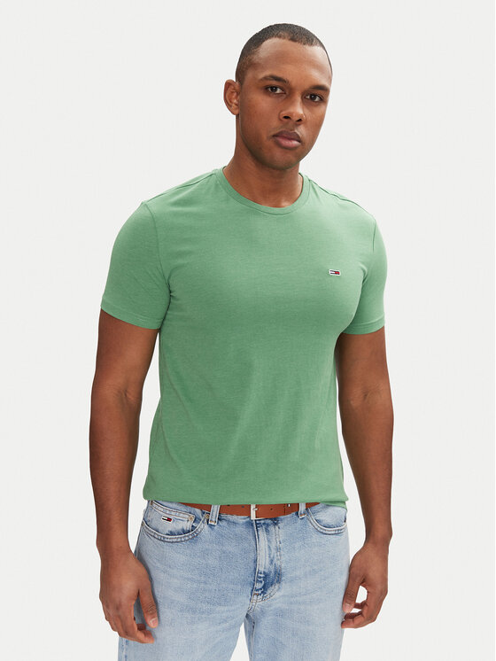 

Облегающая футболка Jaspe DM0DM20363 Tommy Jeans, зеленый