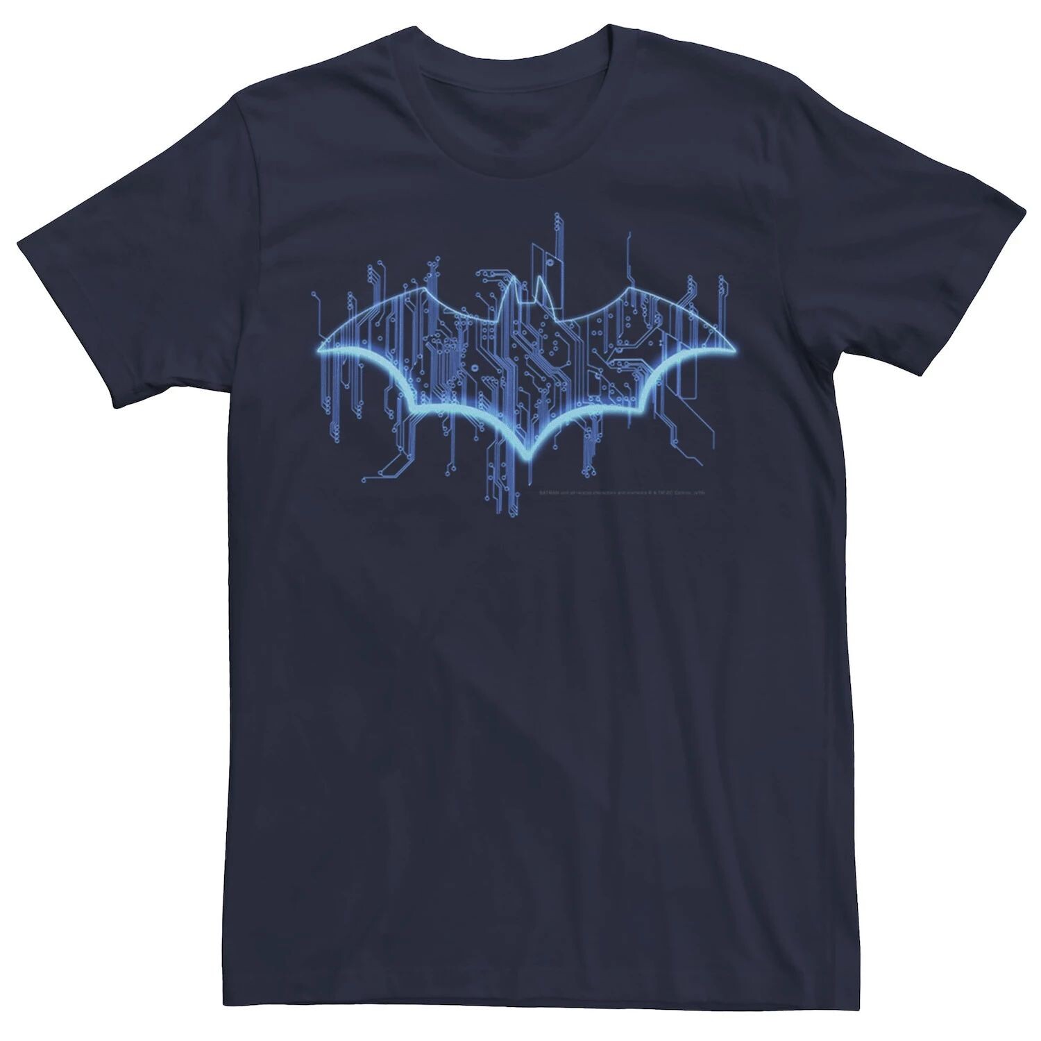 

Мужская классическая футболка с логотипом Batman Digital, Синяя DC Comics, синий