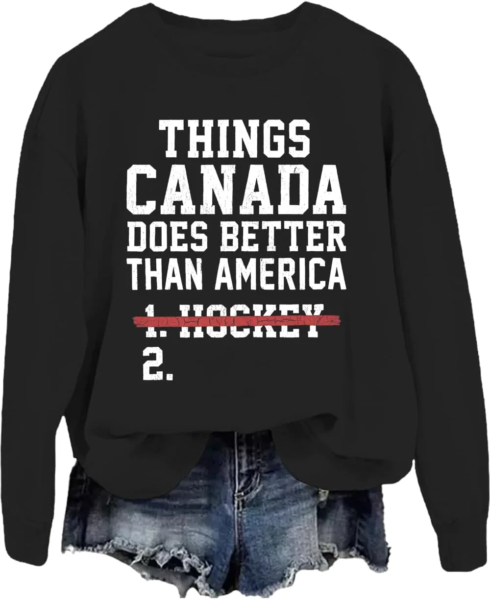 

Свитшот Things Canada Does Better Than America Phncal