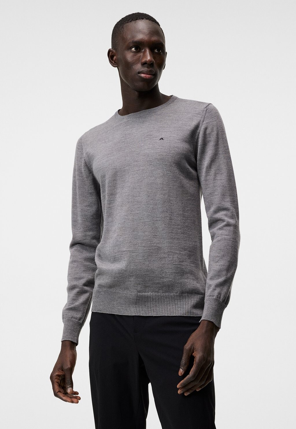 

Вязаный свитер LYLE CREW NECK J.LINDEBERG, цвет grey melange
