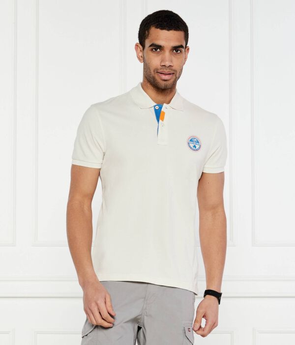 

Рубашка поло Relaxed fit Napapijri, экрю