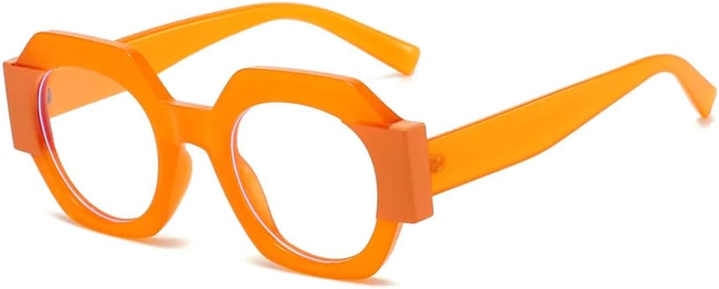 

Модные солнцезащитные очки для женщин и мужчин: винтажные, панк, роскошные, популярные, хип-хоп, для активного отдыха, вождения, защита от УФ-излучения UV400 TKKTLLT, Orange Clear