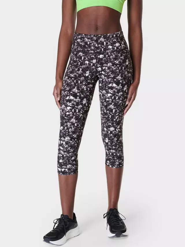 

Леггинсы Sweaty Betty Power Cropped Workout, цвет black/multi