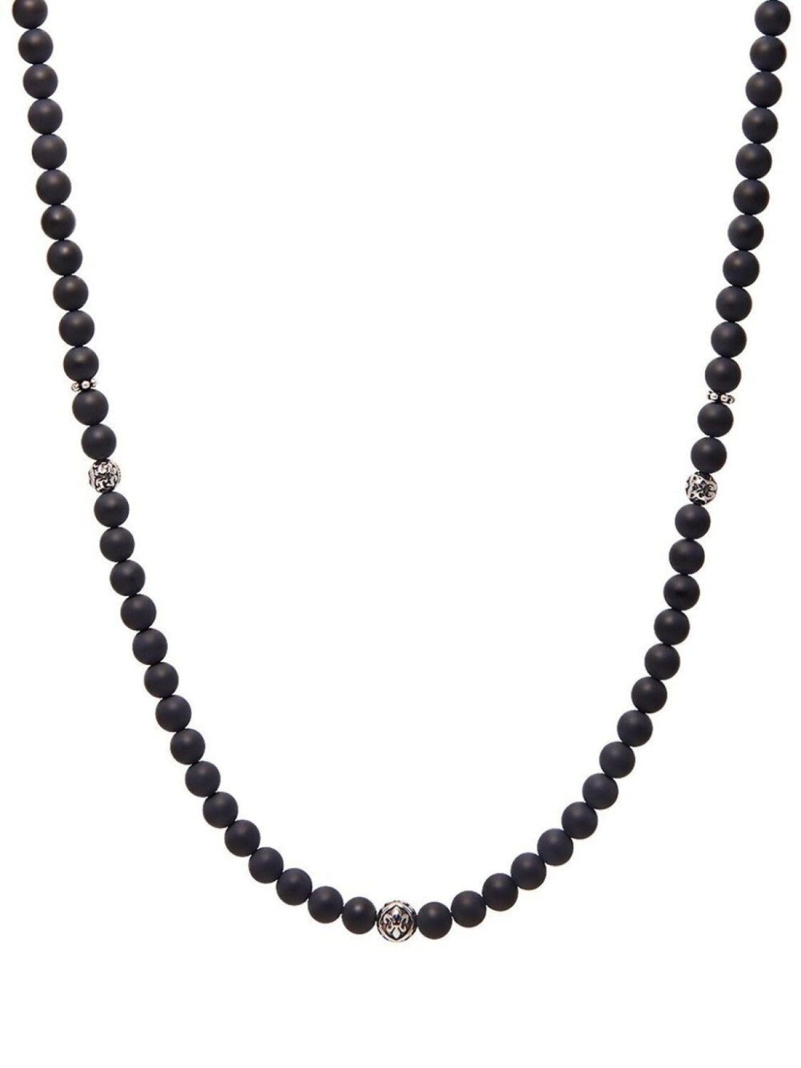 

Колье с ониксом Nialaya Jewelry, серебряный
