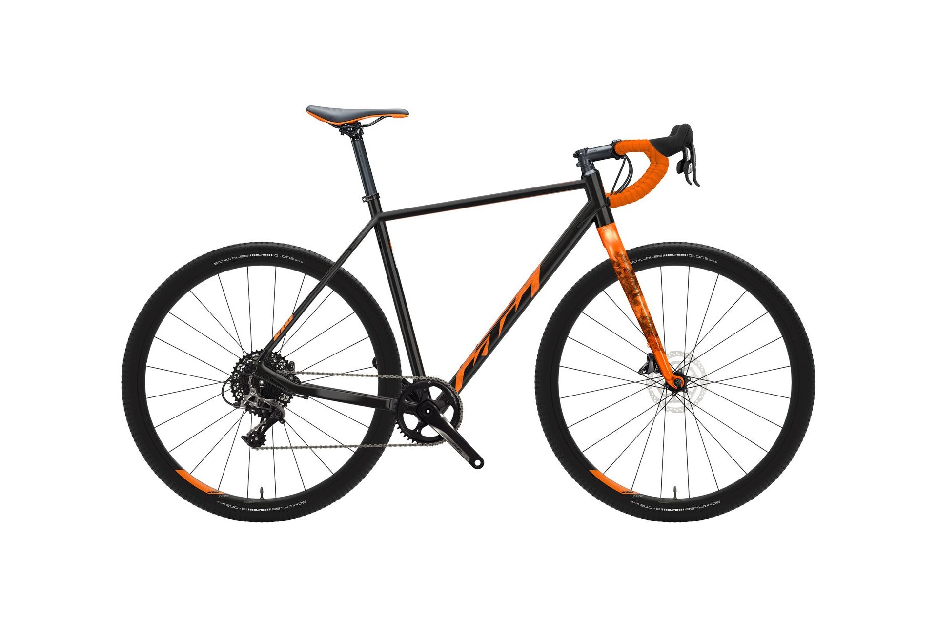 

Гравийный велосипед Ktm X-Strada 30 - 28 дюймов - diamant, schwarz | flaming black (orange)