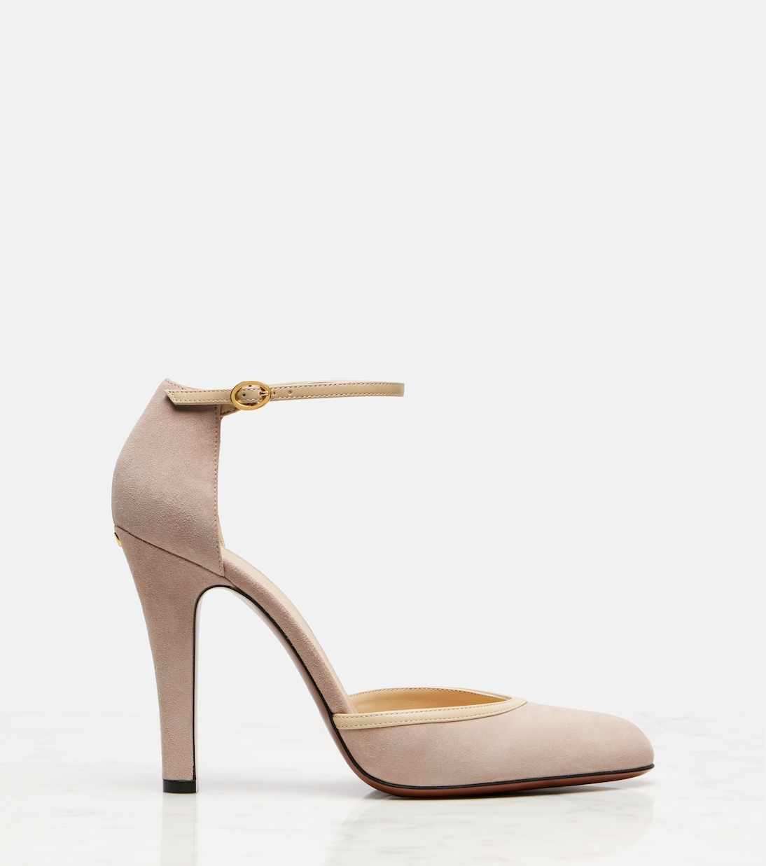 Туфли-лодочки Hi Dolly 105 из замши Valentino Garavani, Poudre/Dusty Beige — фото 4