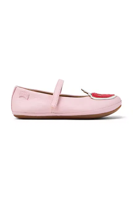 Балетки кожаные детские TWS Kids Camper, розовый — фото 2
