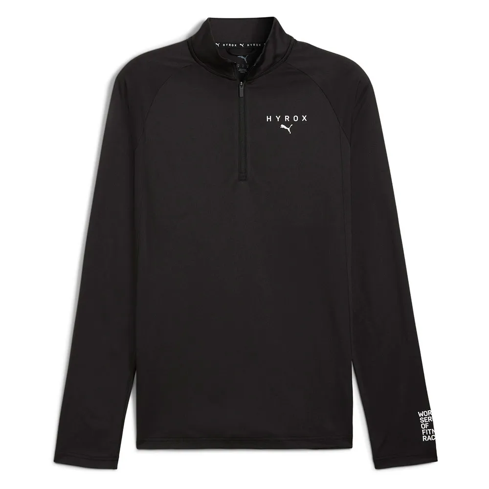 

Лонгслив Puma X Hyrox half zip, черный