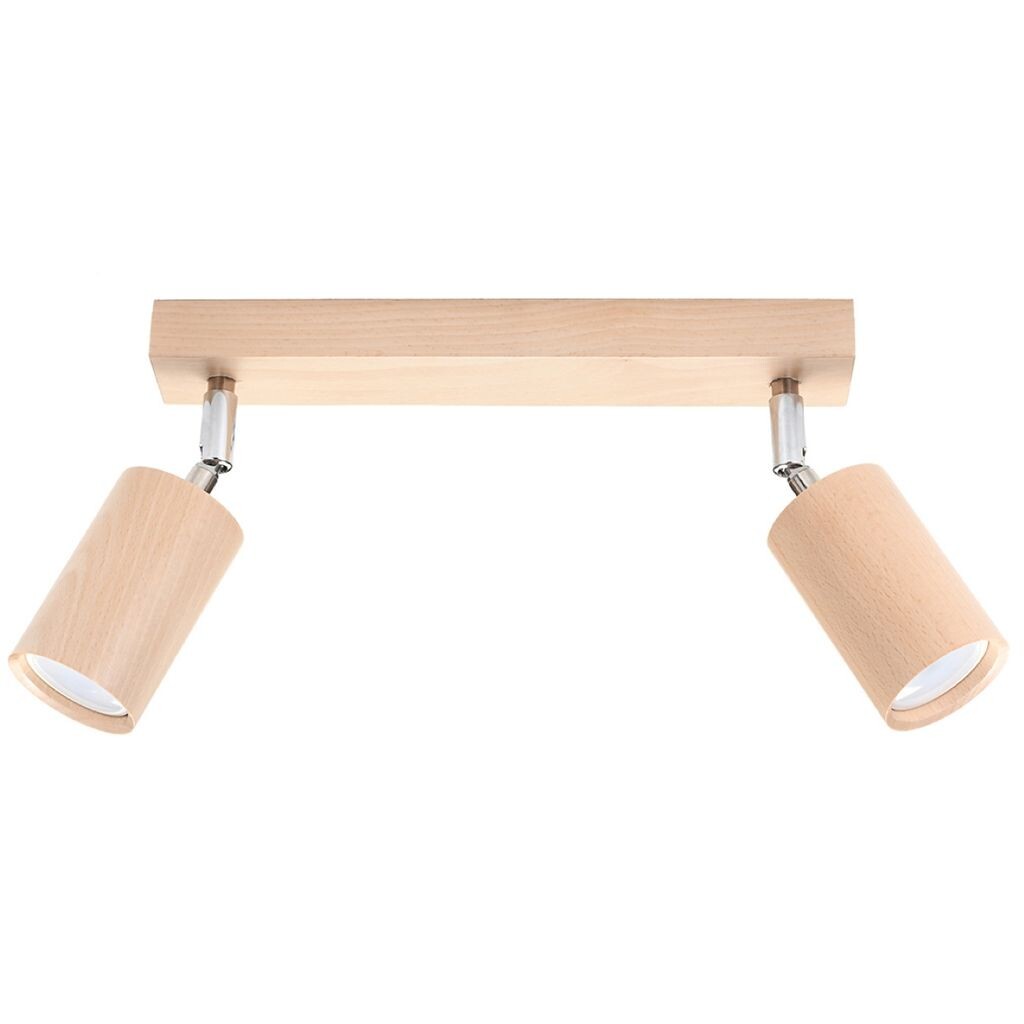 

Потолочный светильник BERG 2 натуральное дерево 2xGU10 40Вт дерево 20х5х30см Sollux Lighting