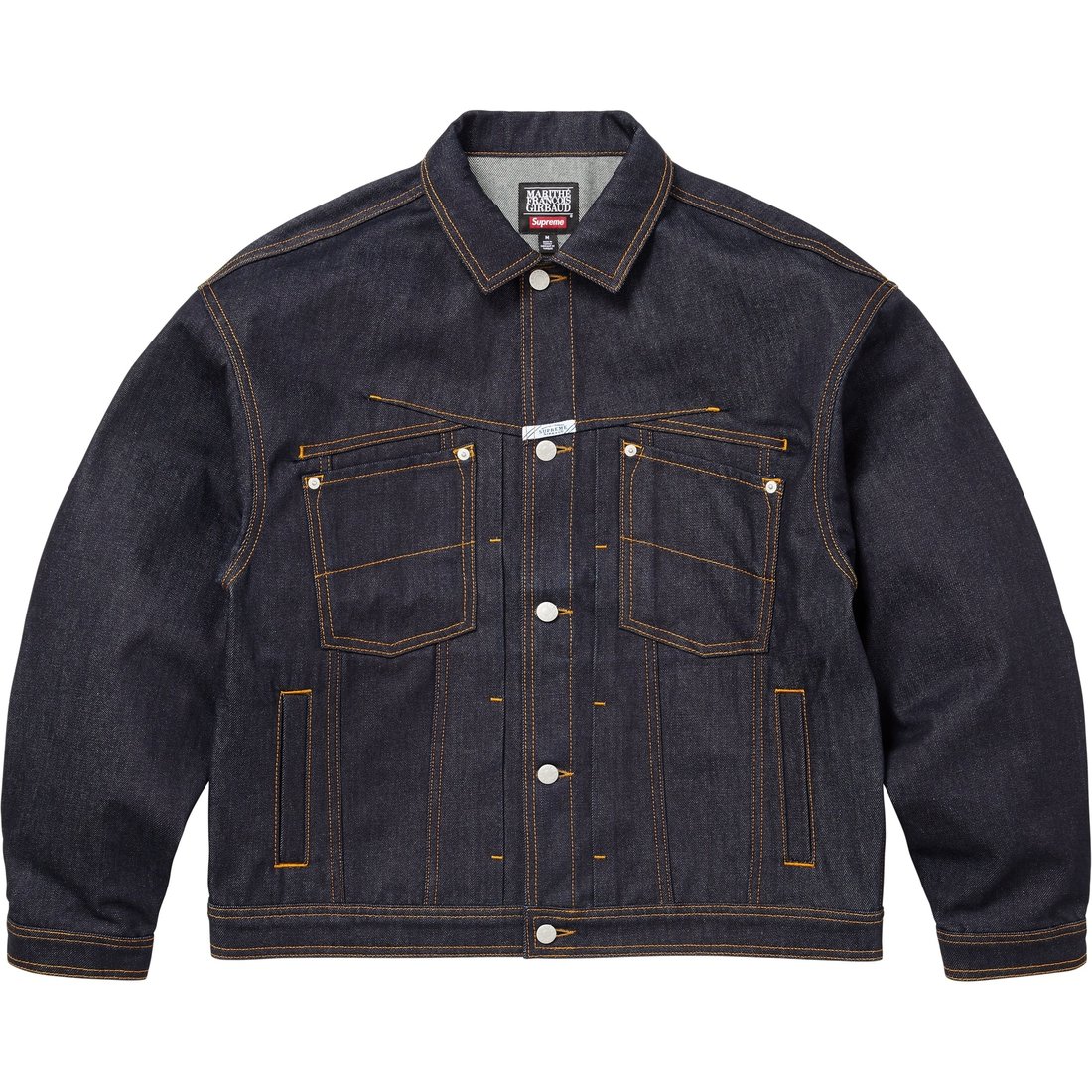 

Supreme Куртка джинсовая в стиле сиам, Indigo/Rigid Indigo