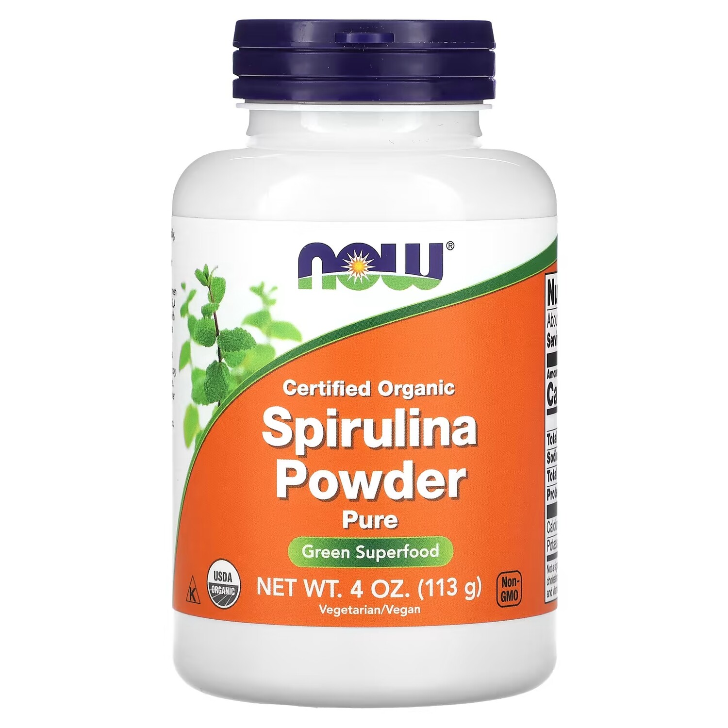 

Органический чистый порошок спирулины Now Foods, 113 г