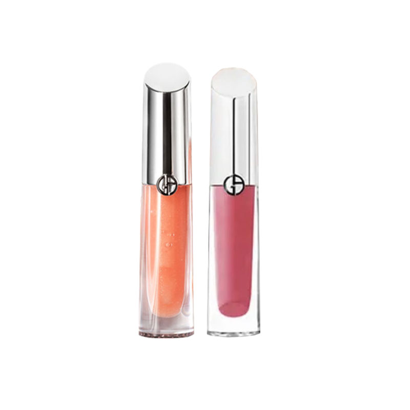 GIORGIO ARMANI AMANI Silver Tube блеск для губ зеркальное покрытие легко растушевывается комплекция 3,5мл+3,5мл — фото 2
