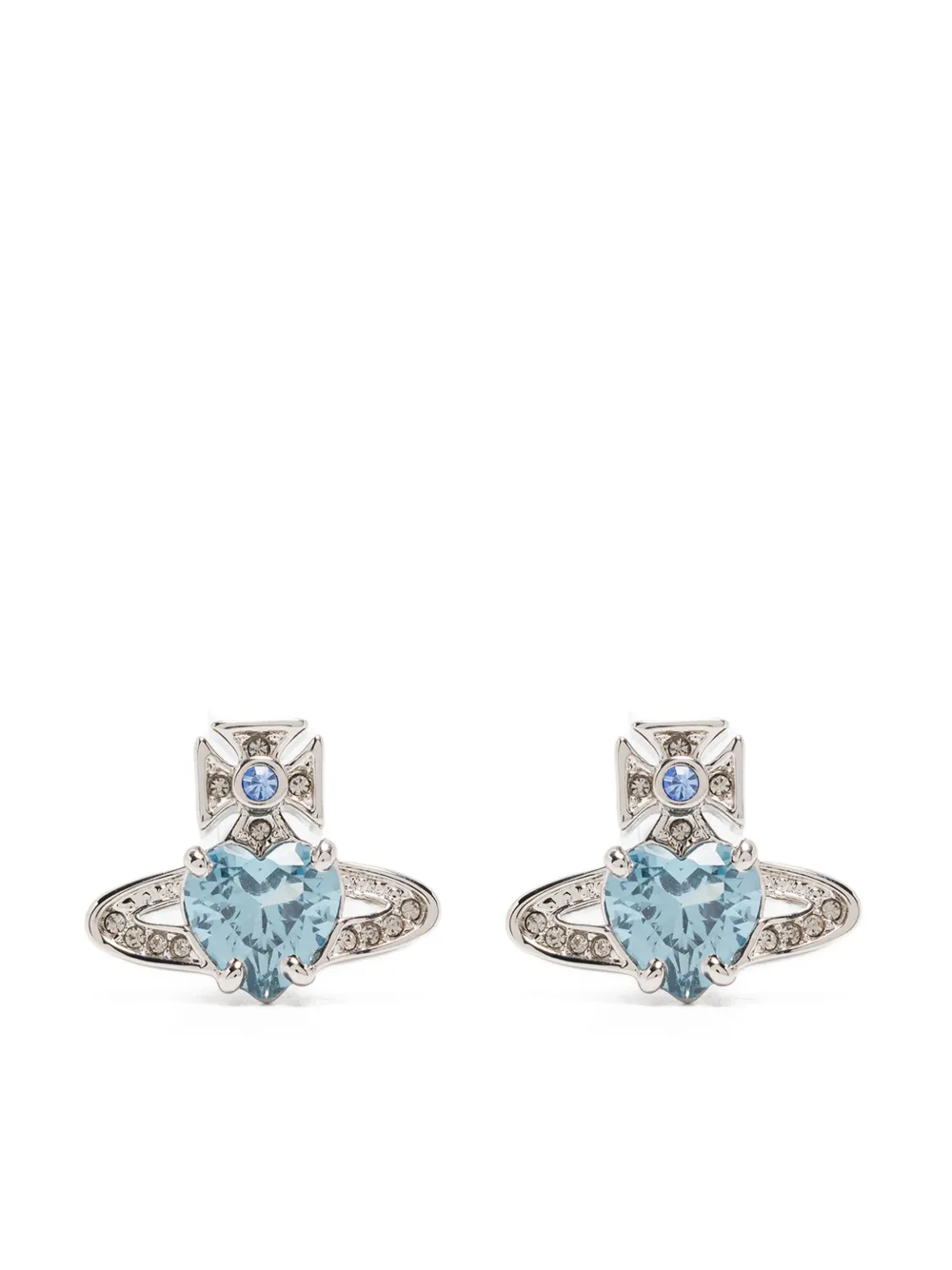 

Серьги с камнями Vivienne Westwood, серебяный
