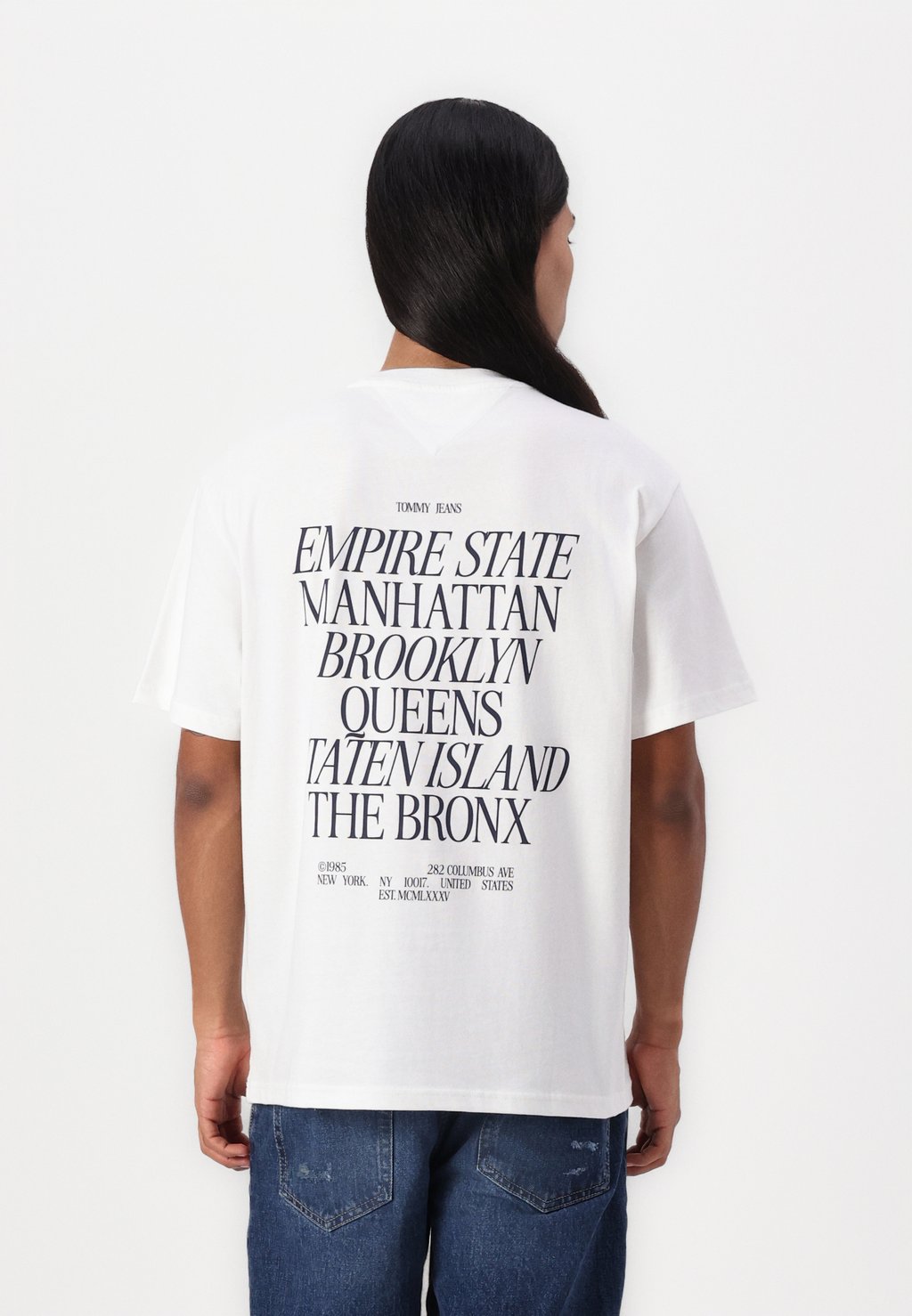 

Футболка с принтом BOROUGHS TEE Tommy Jeans, кремовый