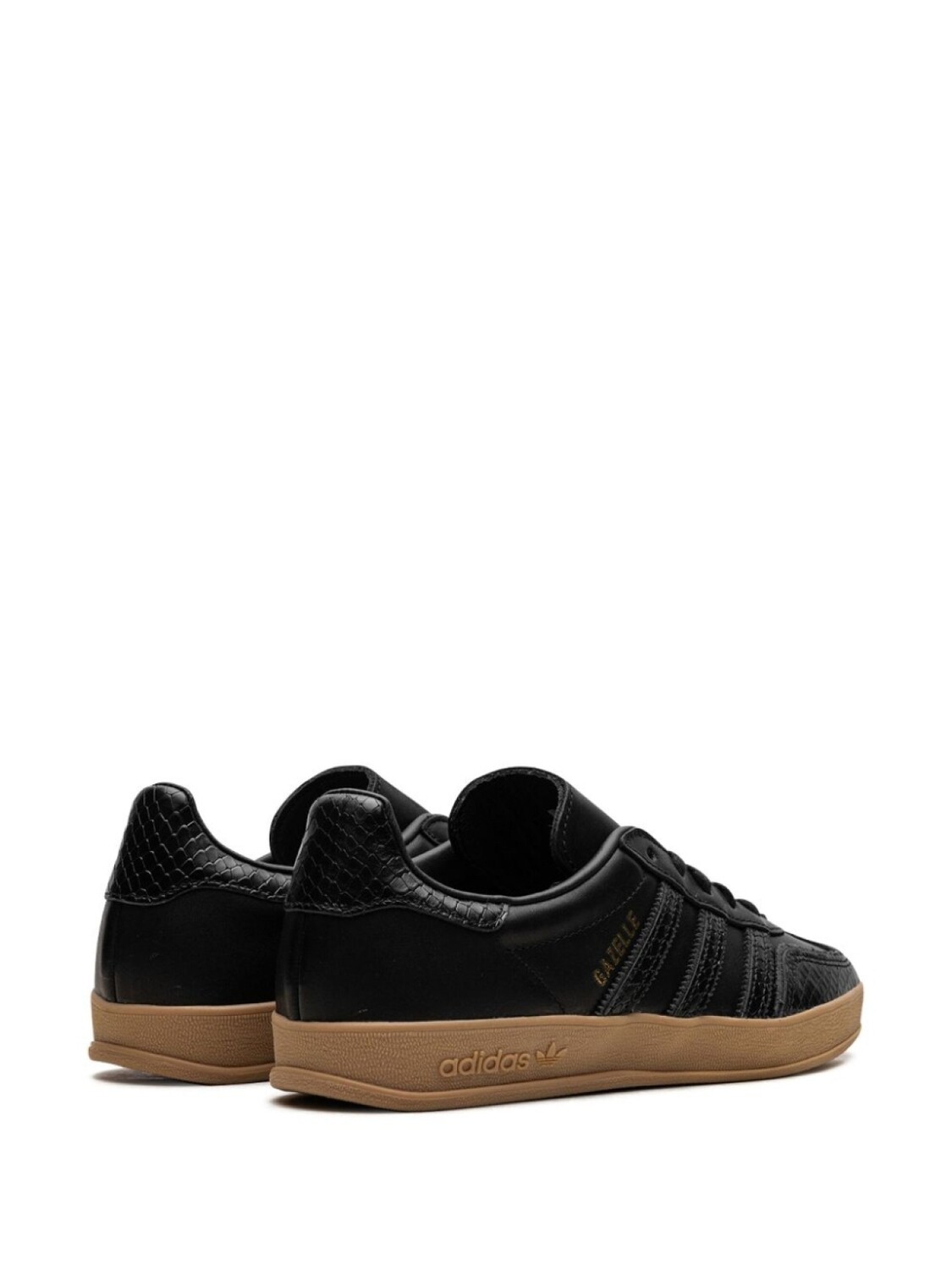 Кроссовки Adidas x Gazelle Indoor "Core Black/Snakeskin", черный — фото 3