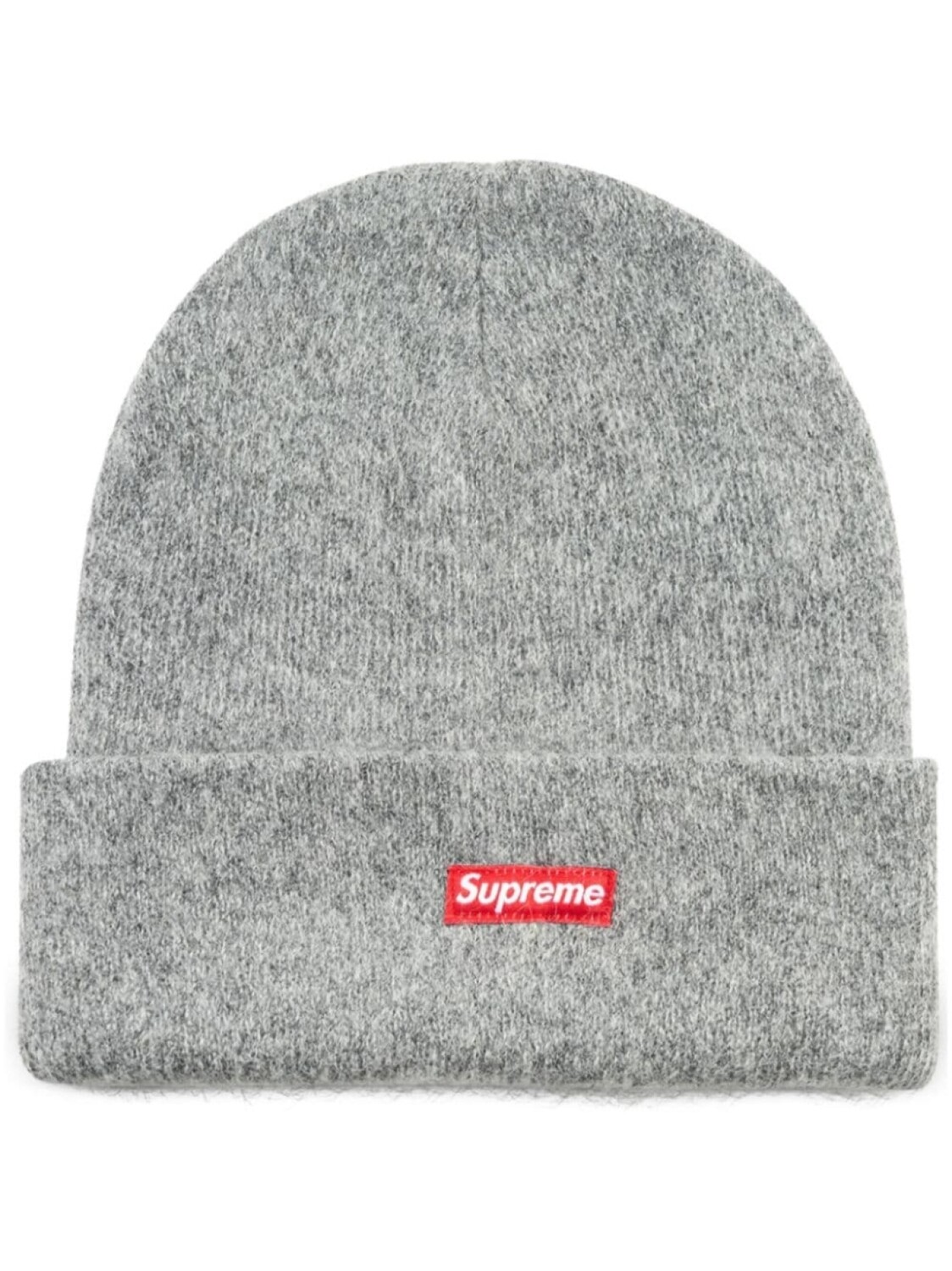 

Шапка бини с логотипом Supreme, серый