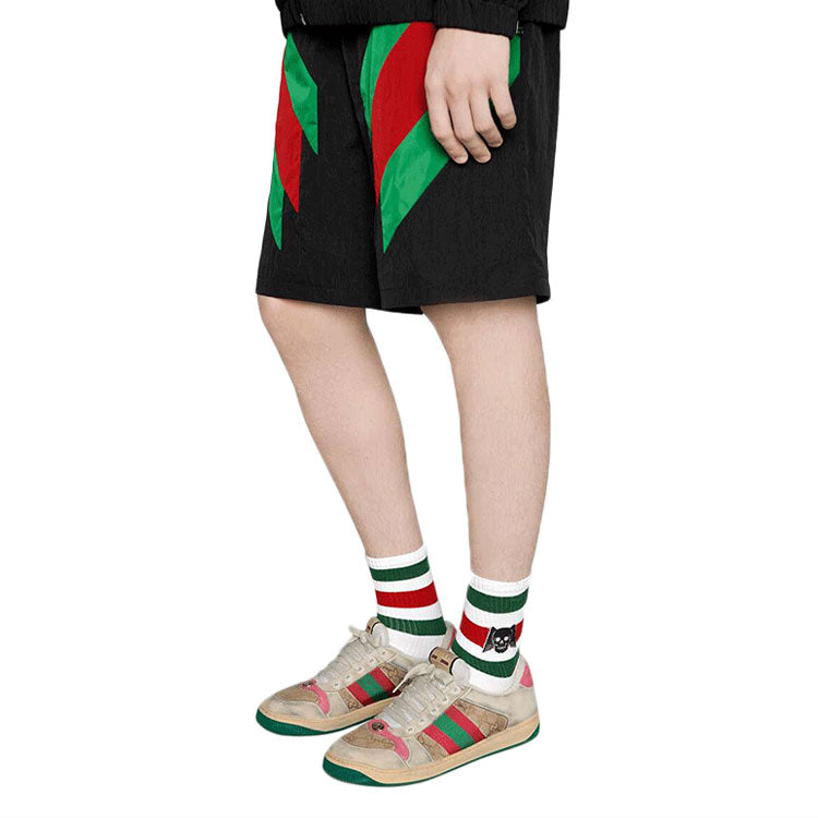 Носки Gucci Flying Skull Embroidered Stockings For Men 1 Pack White, белый — фото 2