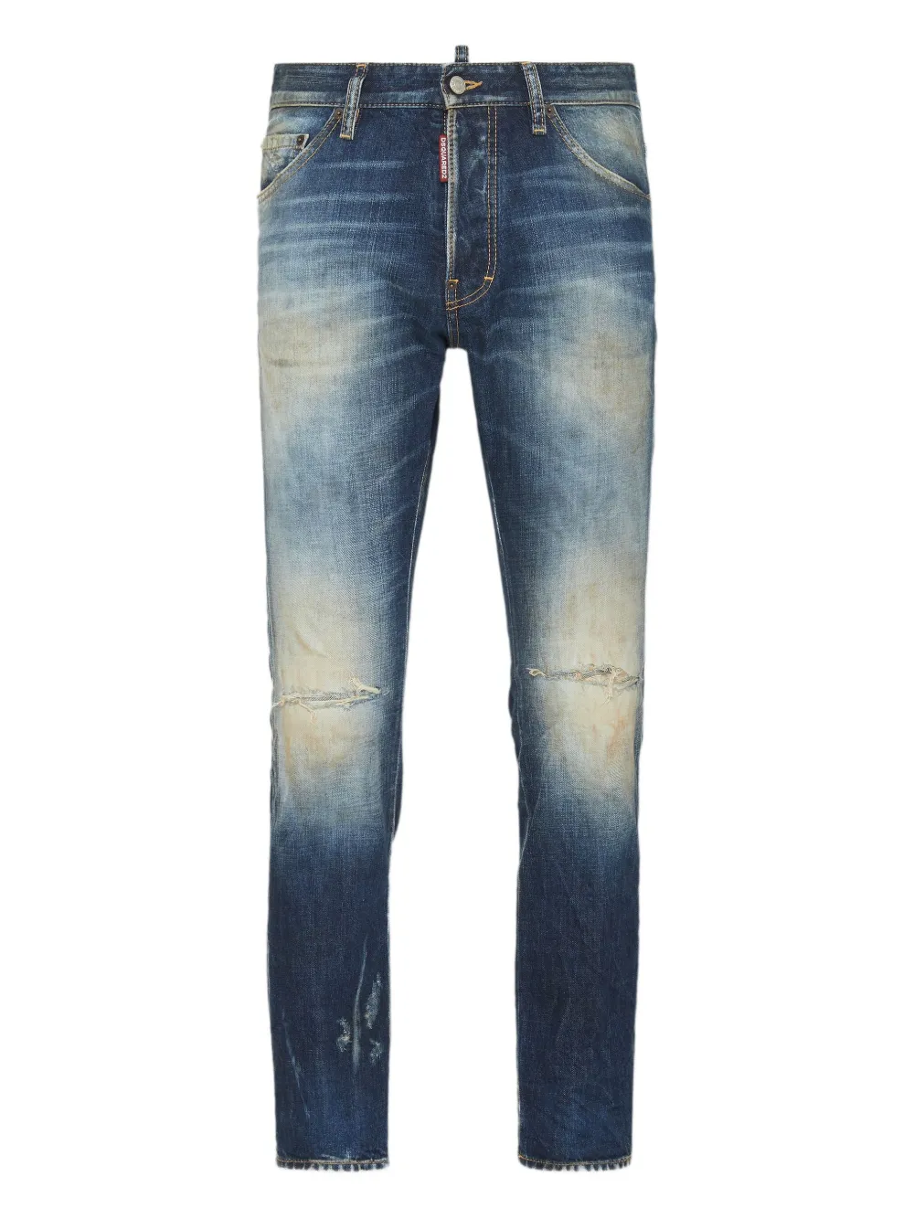 

Джинсы в технике пэчворк DSQUARED2, синий