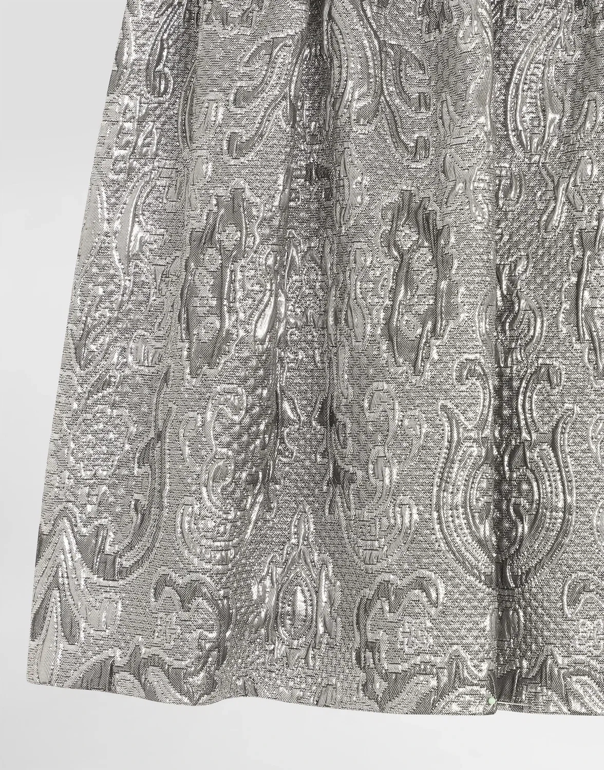 Юбка из жаккарда ламе DOLCE & GABBANA, серебряный — фото 4
