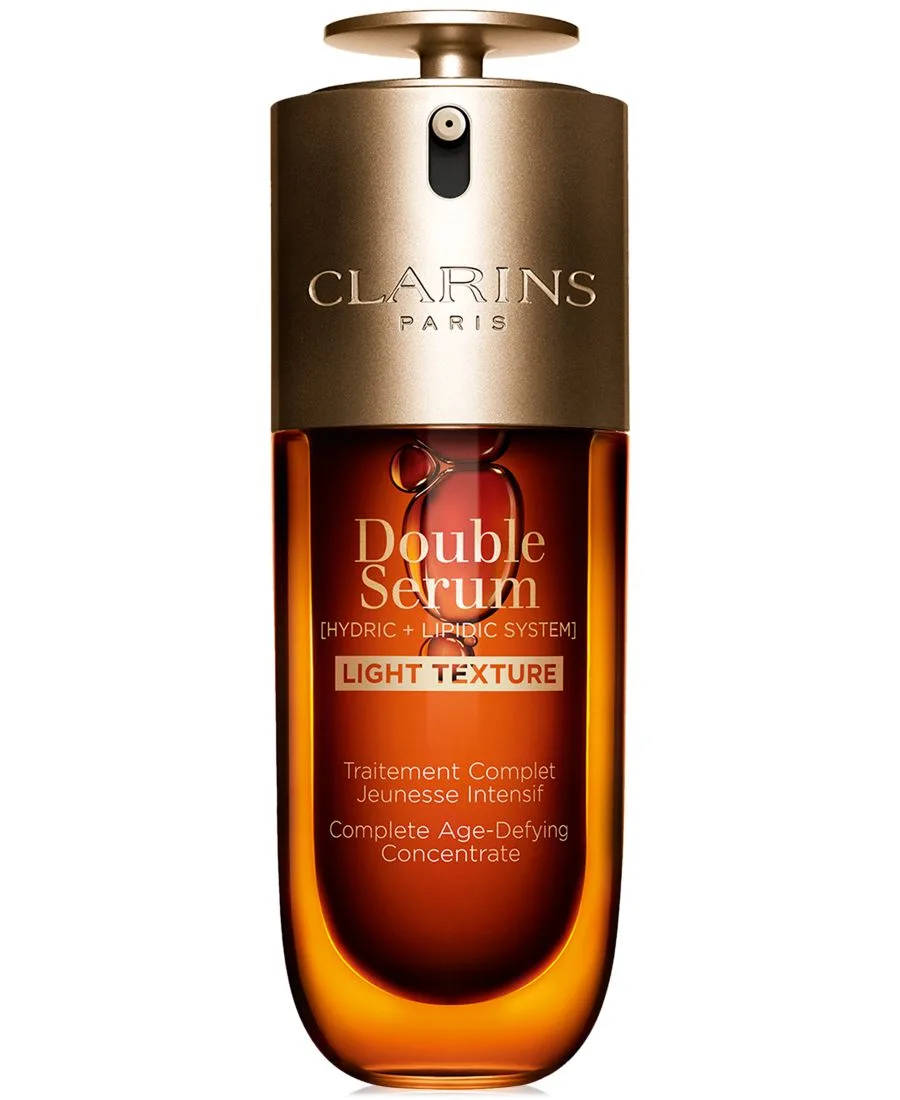 Clarins Сыворотка DOUBLE SERUM с легкой текстурой для укрепления кожи, придания сияния и сужения пор, 48 г
