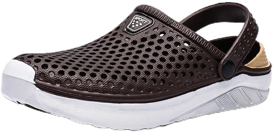 

OBABO Унисекс модные пляжные сандалии с толстой подошвой, водонепроницаемые противоскользящие сандалии-шлепанцы для женщин и мужчин, Coffee