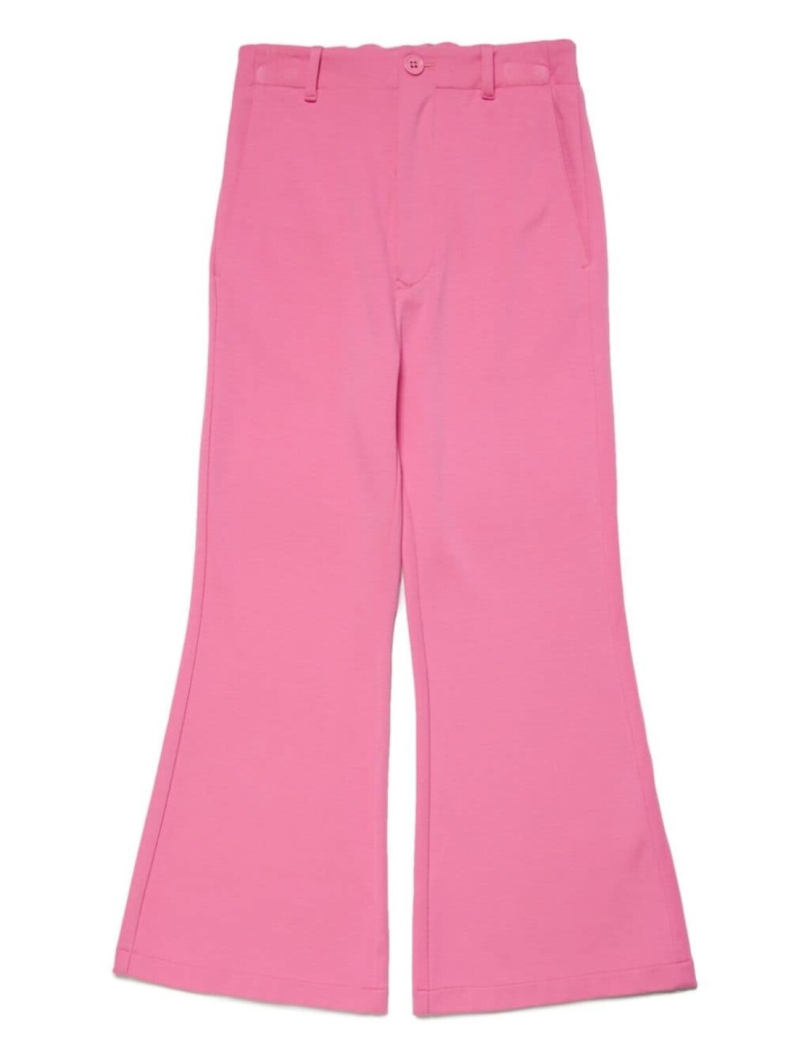 

MM6 Maison Margiela Kids расклешенные брюки с логотипом, розовый