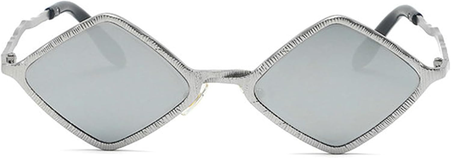 

Женские солнцезащитные очки Helena Rhombus Punk, золотистые, модель 2025, роскошная металлическая оправа, многоугольные, винтажные, маленькие, с защитой от УФ-излучения UV400, C5