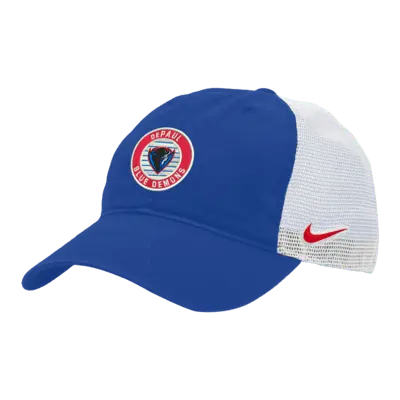 

Бейсболка Nike DePaul Heritage86 College Trucker Hat, цвет Game Royal