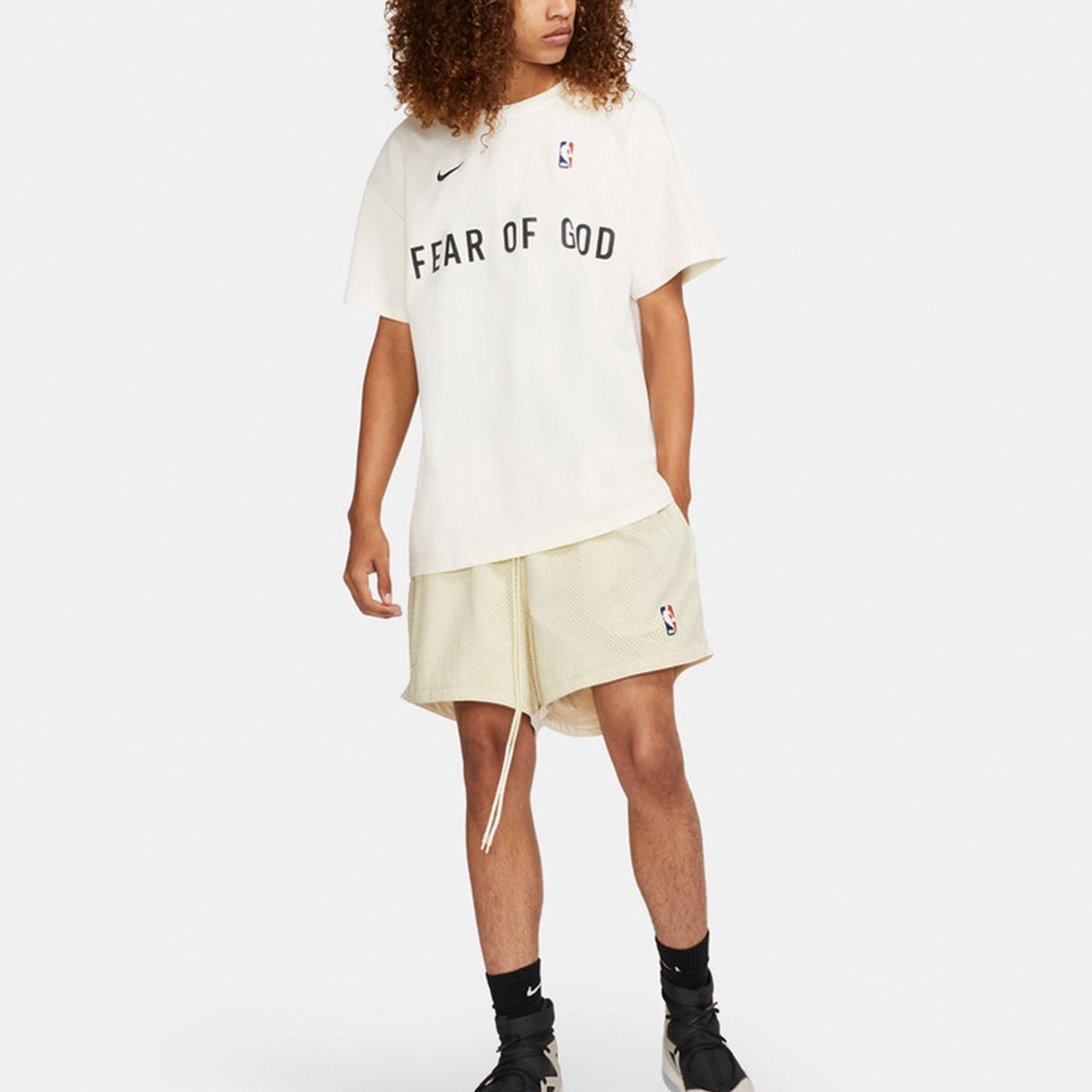 Спортивные шорты Nike x Fear of God x NBA Basketball Shorts Men Beige Creamy — фото 4