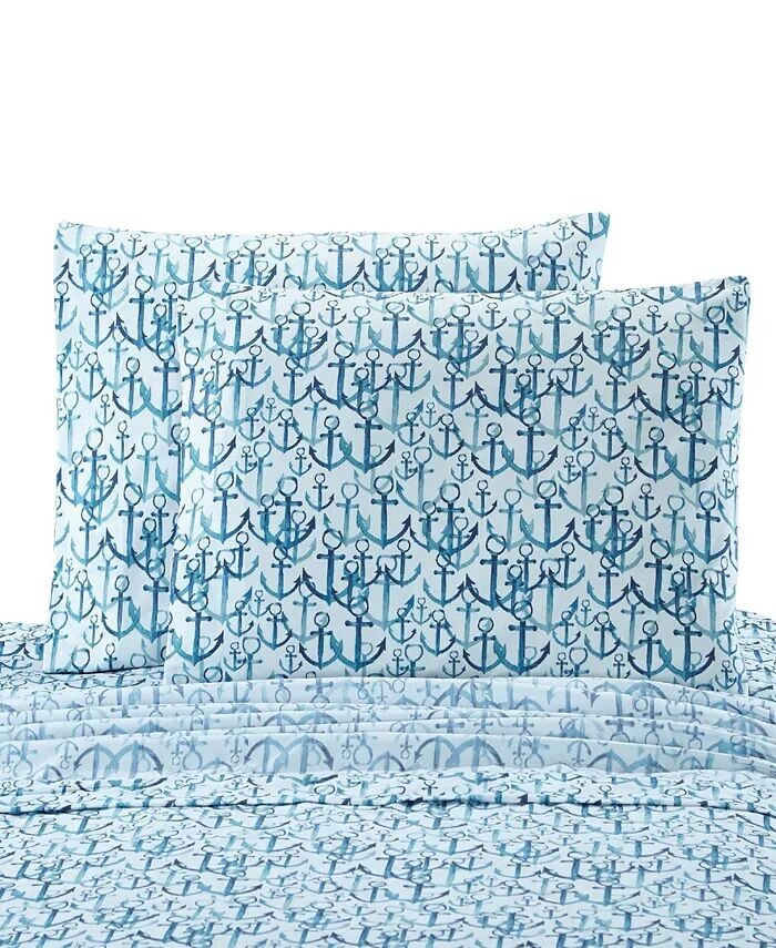 

Якоря Стандартная пара наволочек Universal Home Fashions, синий
