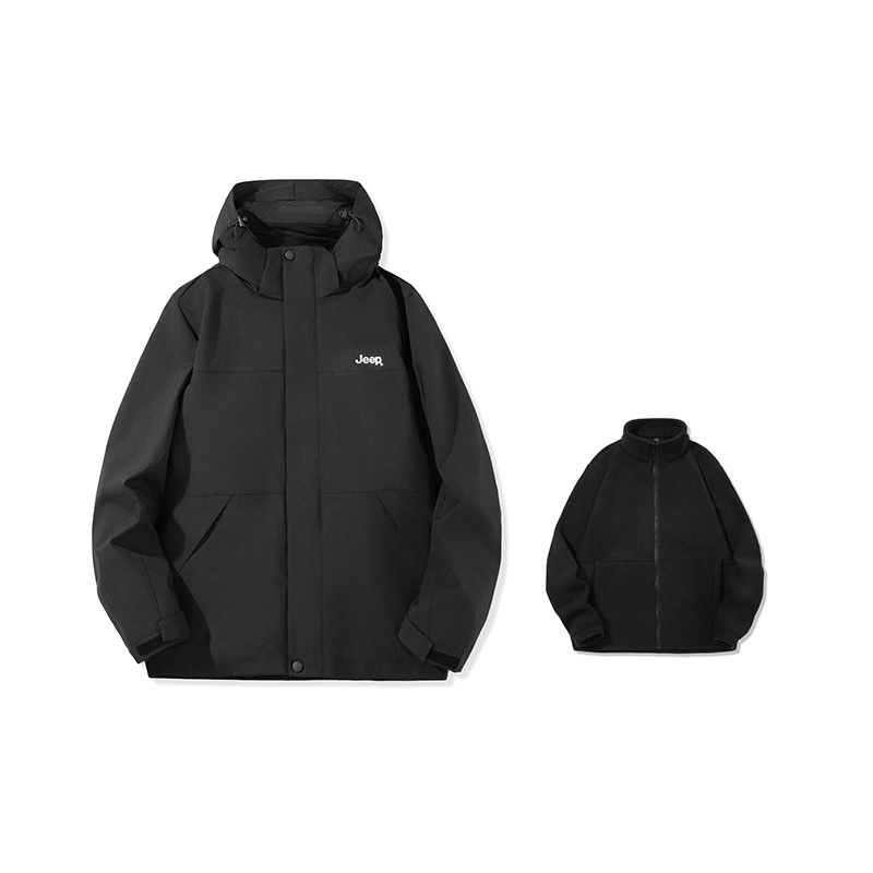

Jeep Ветровка из коллекции для отдыха Тренч унисекс, Black (Double-Layer)