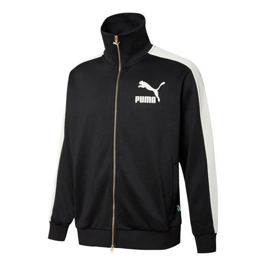 

Куртка neverworn casual retro zipper jacket black Puma, черный