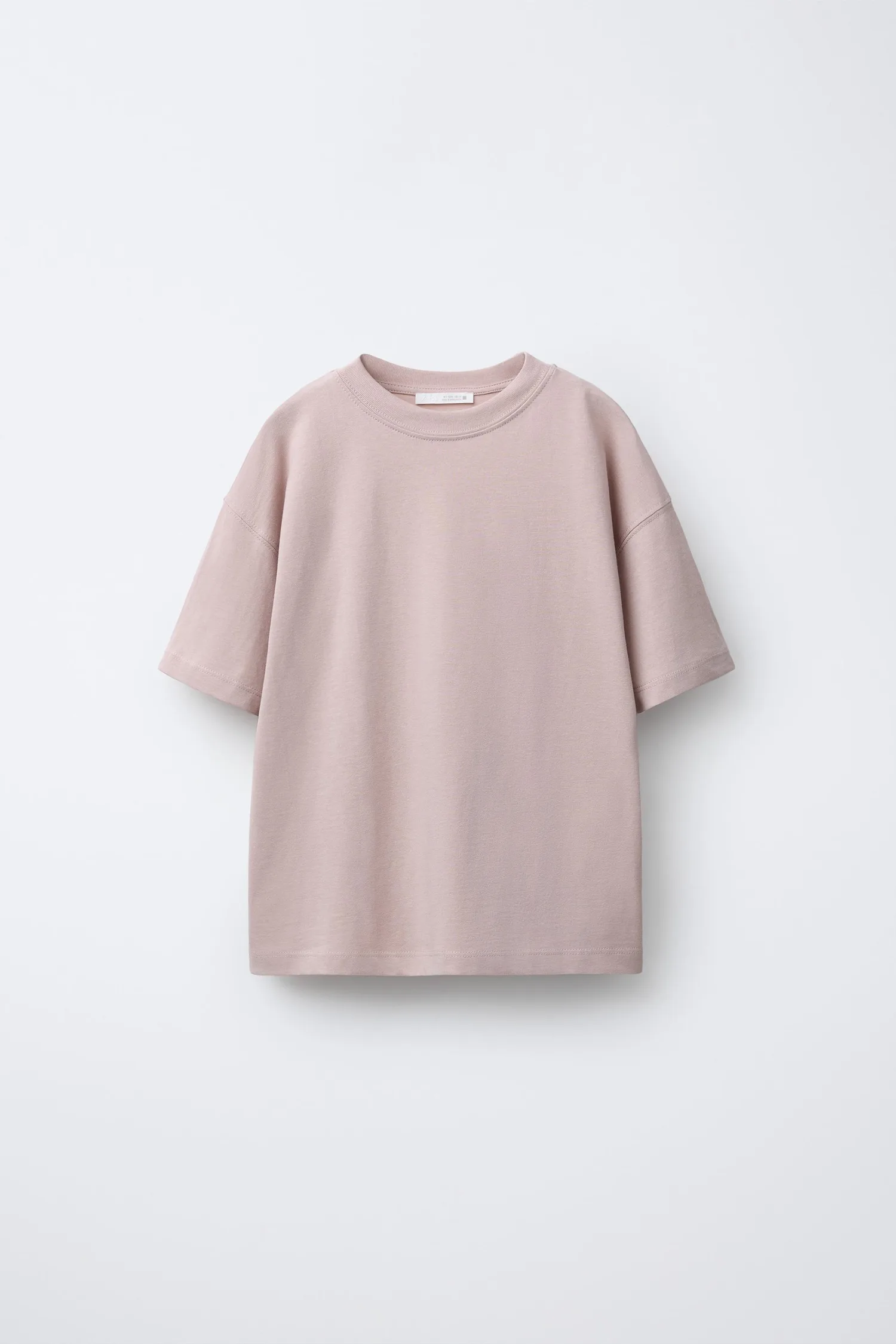 Набор из 3 однотонных футболок Zara, коричневый/бежевый — фото 2