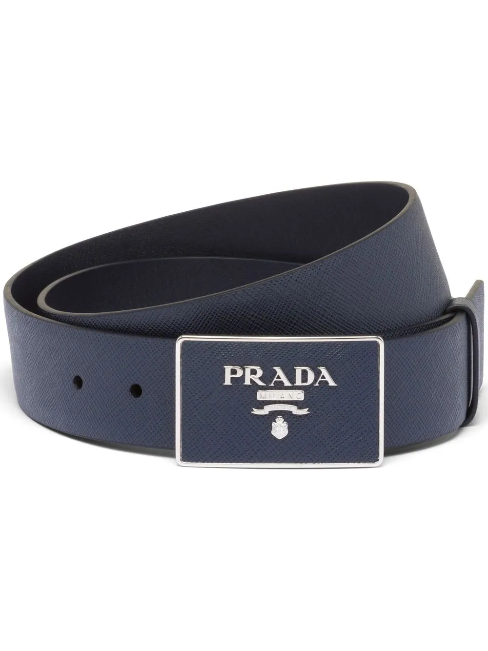 

Ремень из сафьяновой кожи Prada, синий
