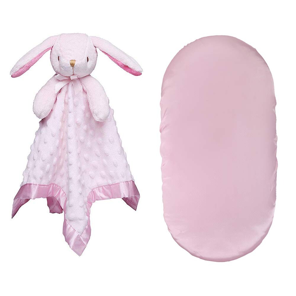 

Pro Goleem Bunny Lovey и атласная простыня для люльки, розовая, Pink