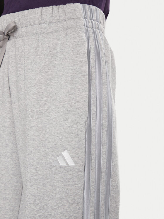 Спортивные брюки loose fit Holiday 3-Stripes Fleece JM1888 Adidas, серый — фото 4