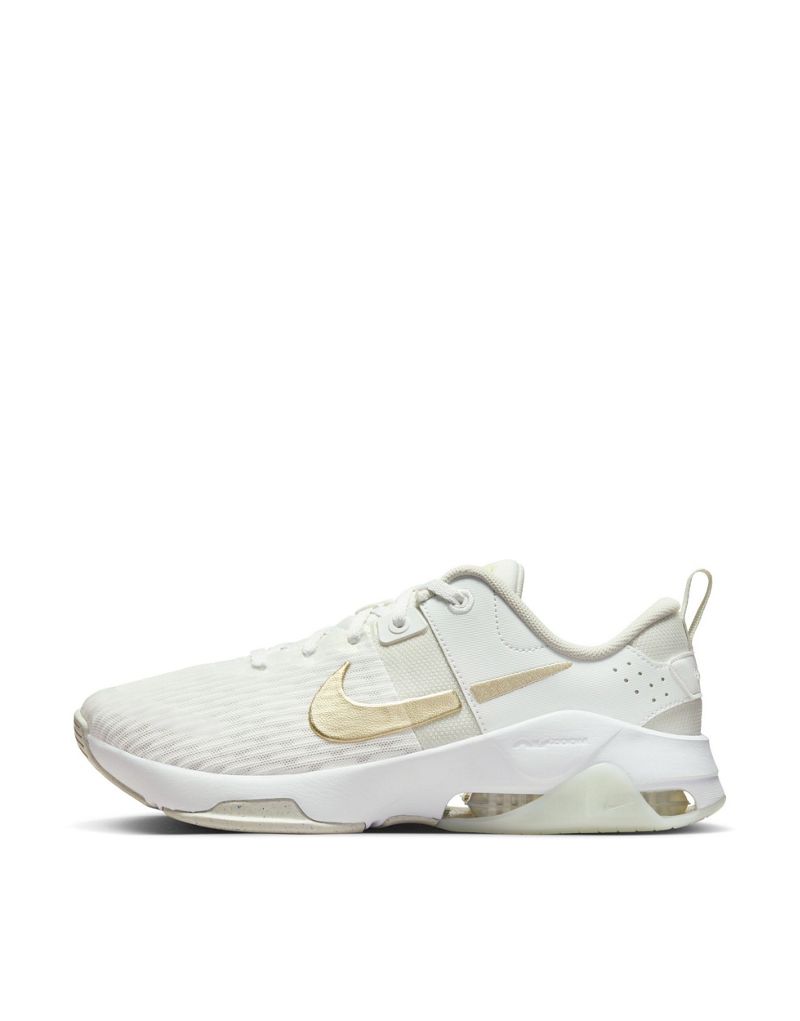 

Nike - Zoom Bella 6 - кроссовки премиум-класса бело-золотого цвета, Желтый, Nike - Zoom Bella 6 - кроссовки премиум-класса бело-золотого цвета