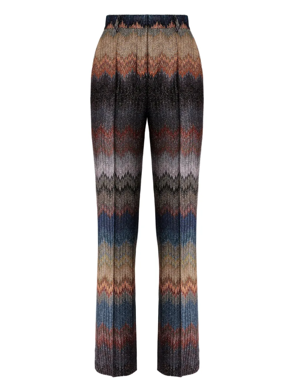

Брюки с узором зигзаг и блестками Missoni, серый