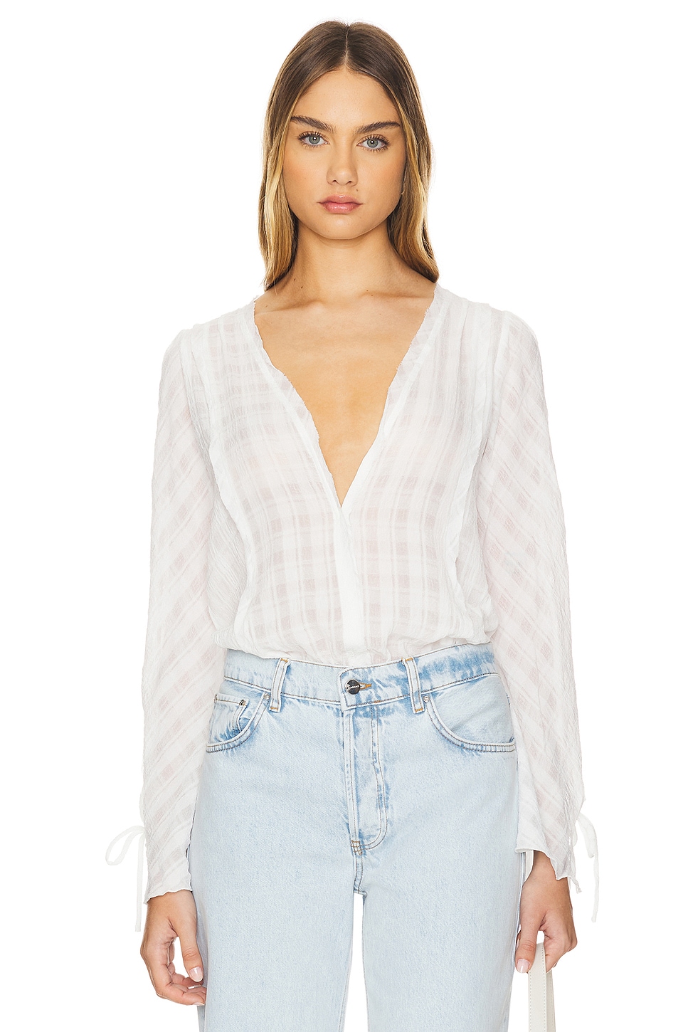 

X интимно fp все розовое сплошное боди Free People, белый