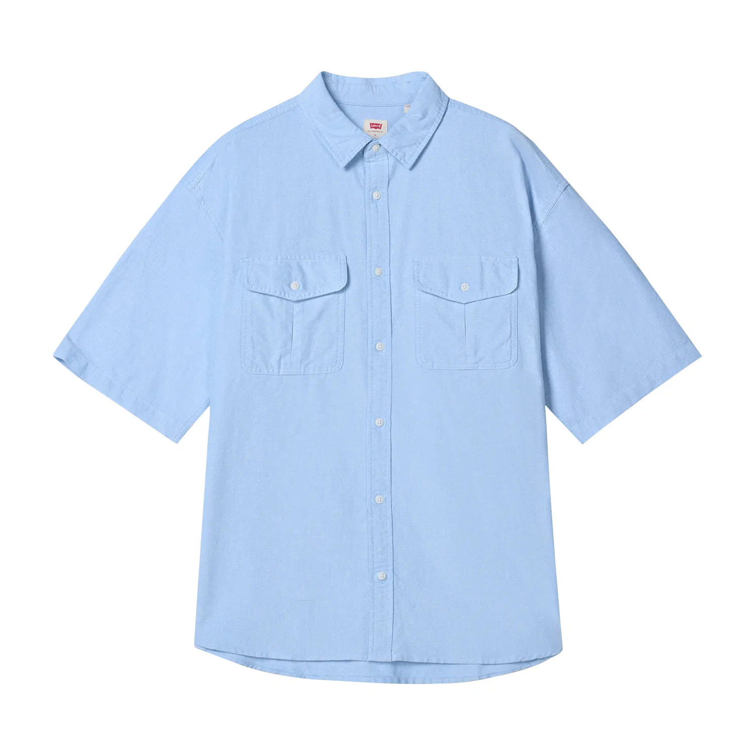 Мужская рубашка с коротким рукавом Levis, Light Blue