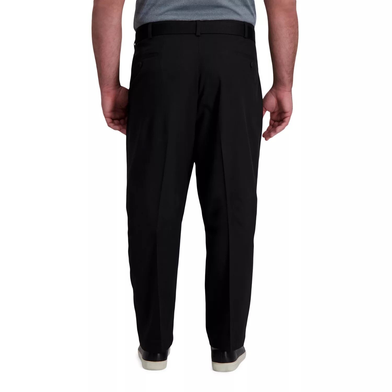 

Гибкие брюки классической кроя со складками Big & Tall Cool Right Haggar, черный