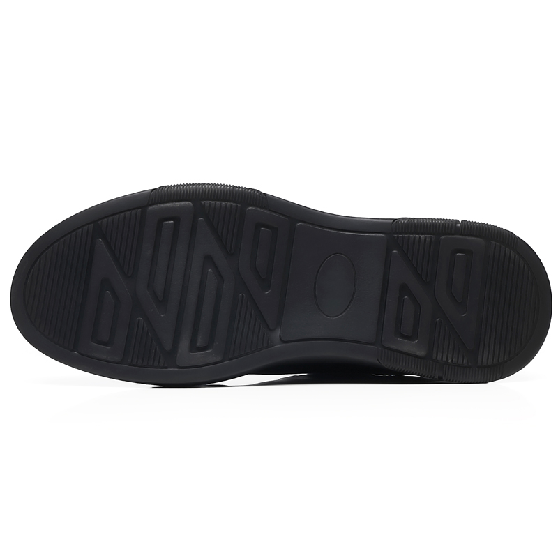 Мужские повседневные туфли KJ-997 черные со скрытой платформой, цвет KJ-997 Black Hidden Wedge — фото 4