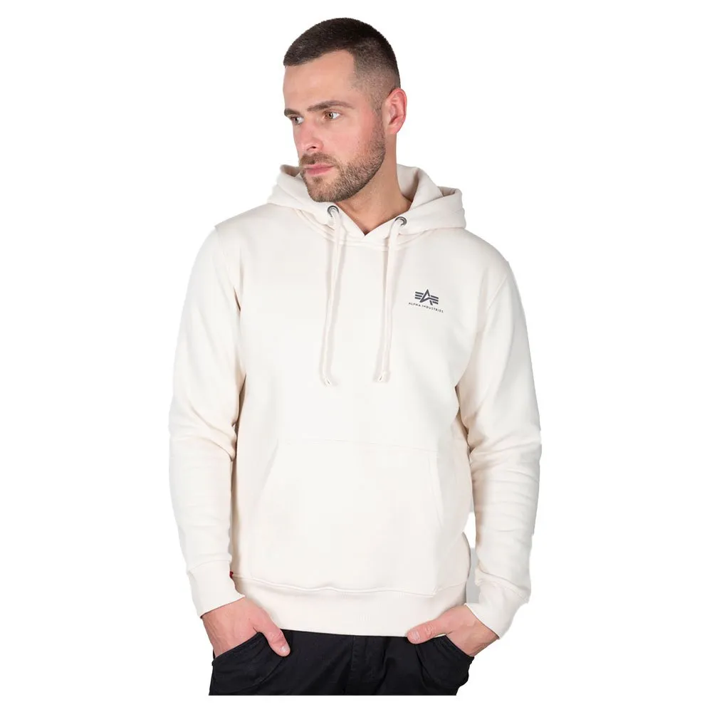 

Толстовка Alpha Industries Basic Small Logo full zip, белый