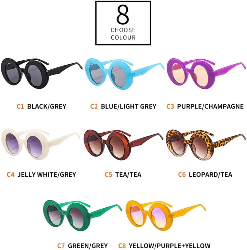 

Модные большие женские овальные оранжевые разноцветные солнцезащитные очки в стиле ретро с градиентом, панк-стиль, мужские солнцезащитные очки SZVVBKK, C7 Green