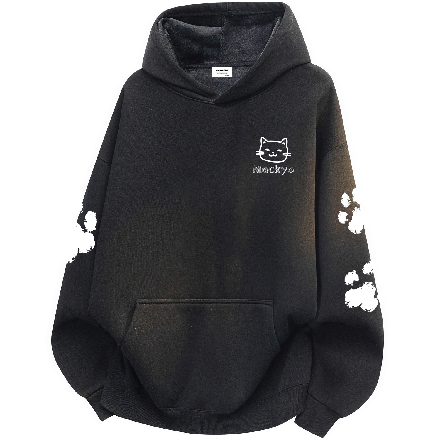 

Толстовка Unisex Hooded Thickened Heavyweight Mackyo, черный [fleece-lined]