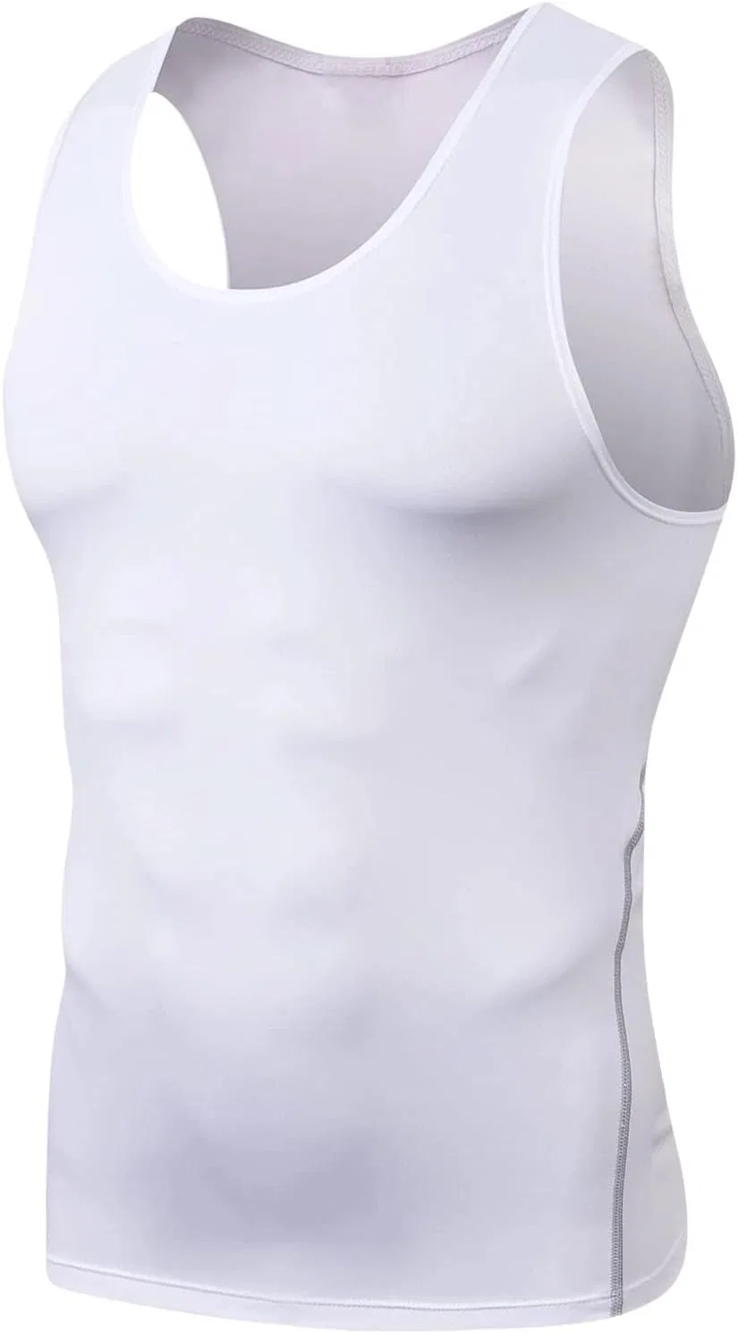 Мужская компрессионная майка Quick Dry Moisture Wicking, White