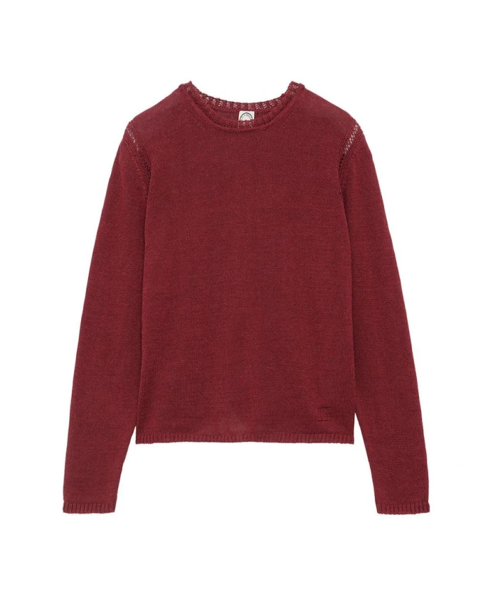 

Малиновый свитер Анджелины Ines De La Fressange Paris, красный