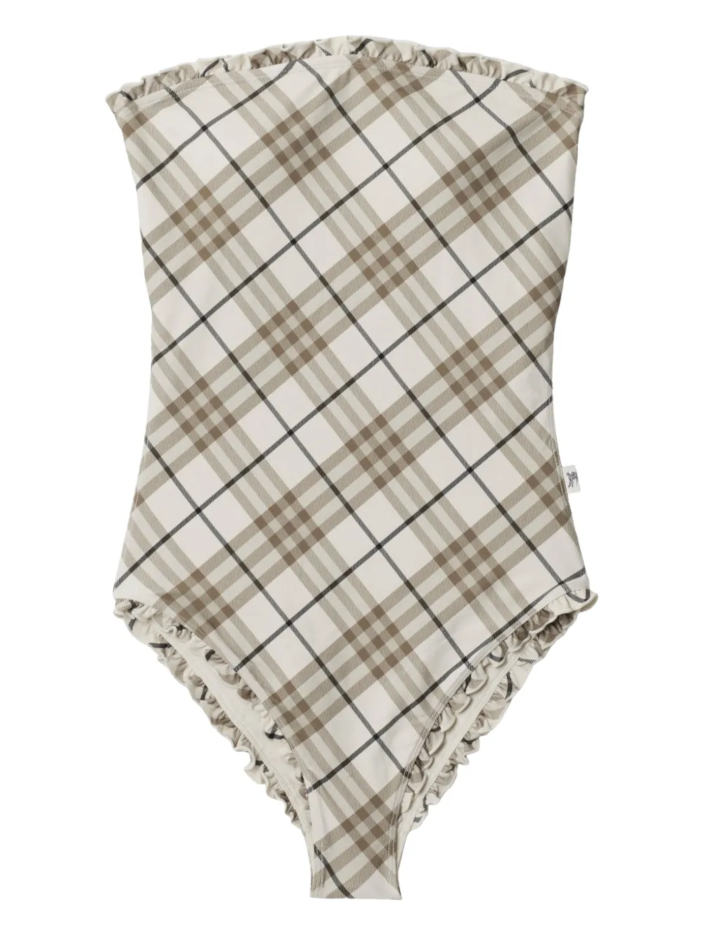 

Купальник в клетку BURBERRY, нейтральный