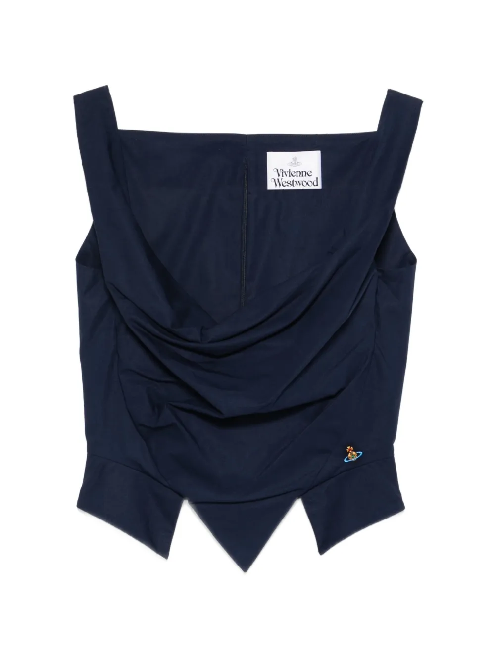 

Топ sunday с драпировкой и орнаментом в виде шара Vivienne Westwood, синий