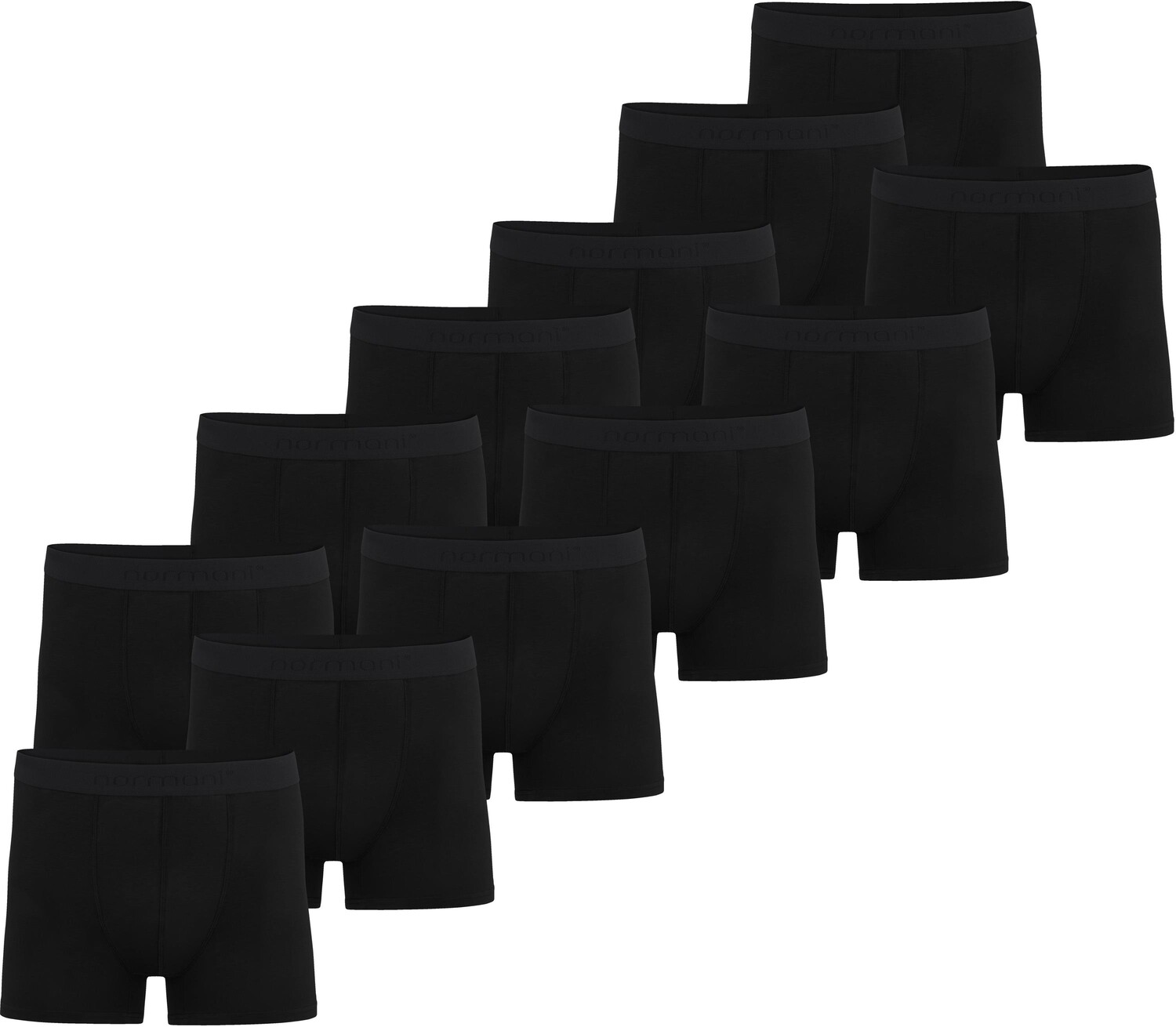 

Боксеры normani 12 Herren Bambus s, черный